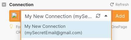 Example of connection's name
