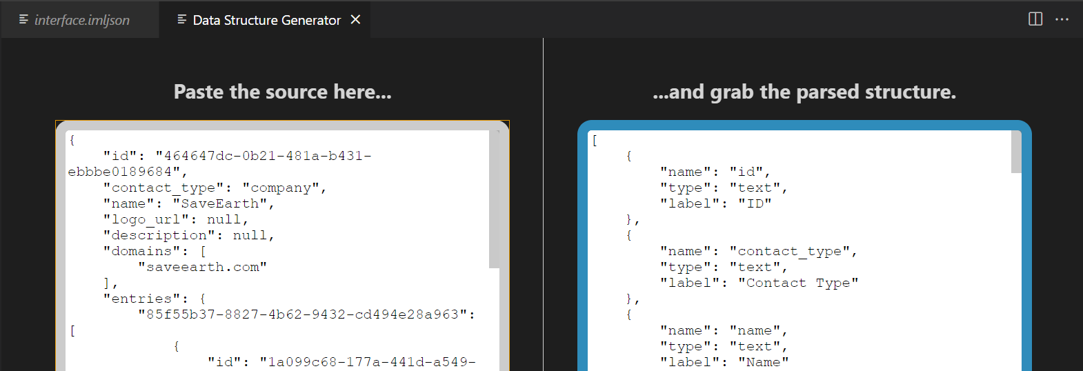 JSON Generator